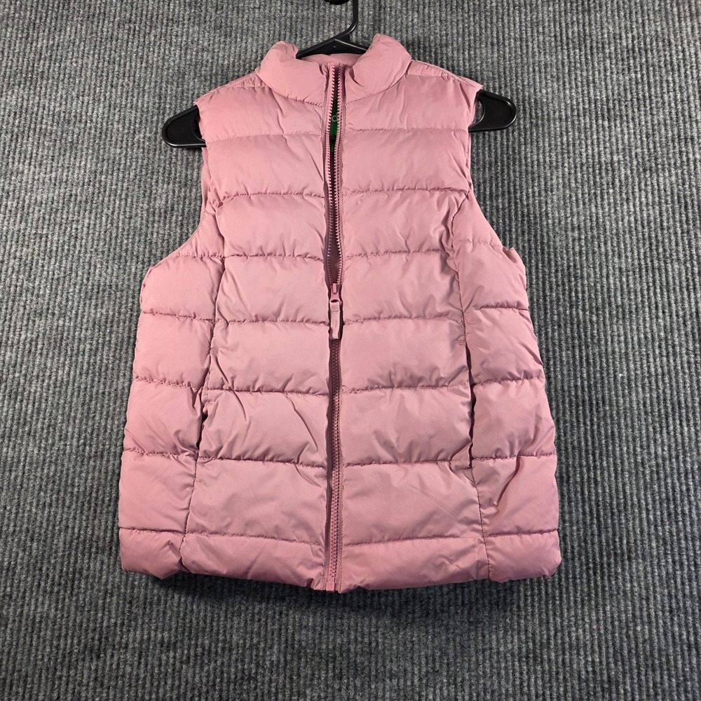 Dip Womens Puffer Vest XS Mauve Pink Quilted Zip Up Sleeveless Jacket Outerwear